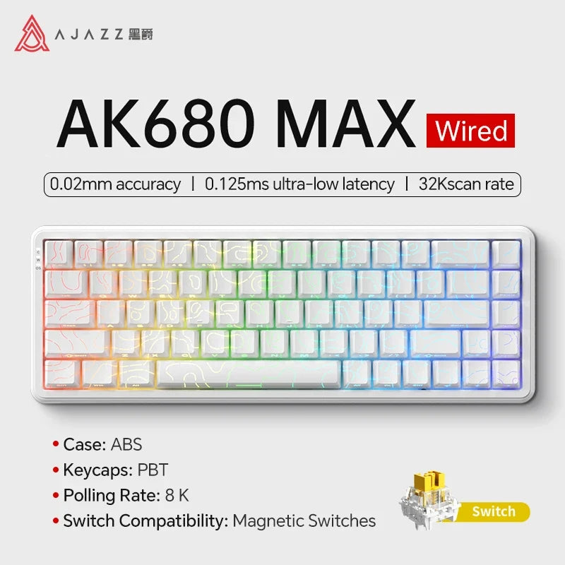 Mechanical Keyboard Sixty Mini Cordless ARGB Magnetic Hall