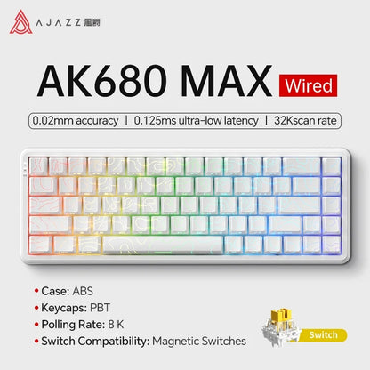Mechanical Keyboard Sixty Mini Cordless ARGB Magnetic Hall