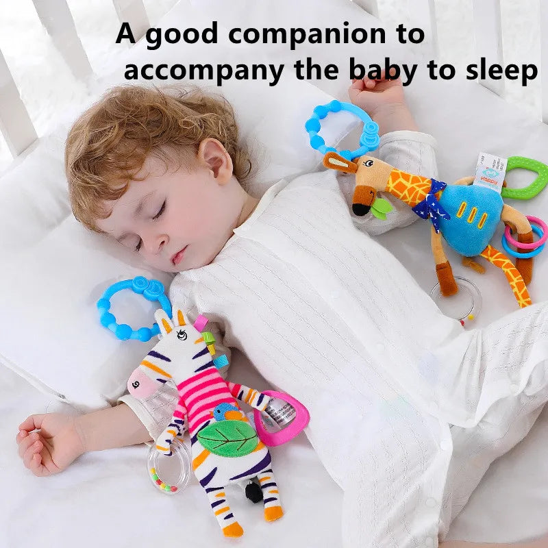 Spiral Giraffe Crib Toy Newborn Sensory Toys Rattle