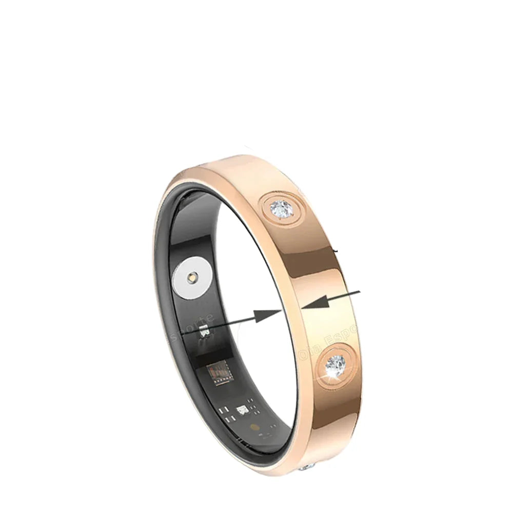 Smart Ring Health Tracker IP68 Water-Resistant Sleep Heart Rate Oxygen Monitor Fall 2025 Wellness Gift