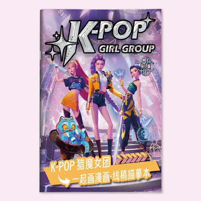 Coloring Kpop Book Anime Style For Kids Back To School 2026 Creative Activity Gift Trend