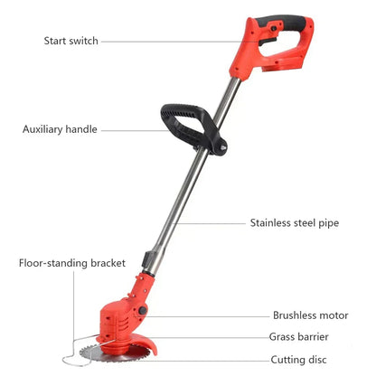 Cordless Grass Trimmer Brushless Motor Hand-Held Telescopic Garden Device Spring 2025 Light Edging