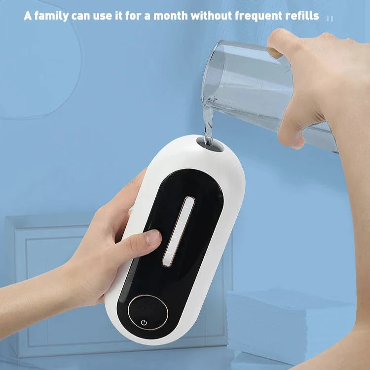 450ML Toilet Automatic Foam Soap Dispenser - Touchless Wall Mounted Hand Wash Accessories for Kitchen and Bathroom