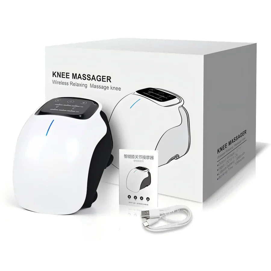 Joint Pain Relief Gift for Seniors 2026 – Smart Cordless Knee Massager with Vibration & Heat