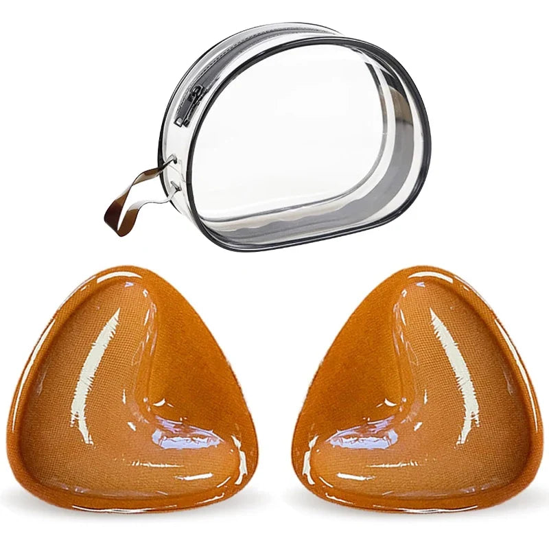 Push2026 Edition Up Bra Pads Reusable Double Sided Sticky Inserts Strapless Lift For Swimsuits Summer