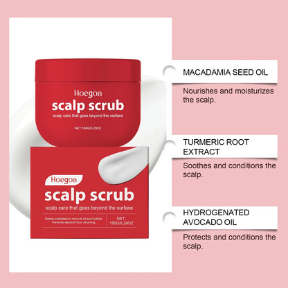 Scrub Scalp Exfoliating Shampoo Anti-Dandruff Deep Cleansing Nourishing All Hair Types