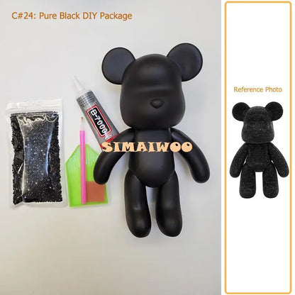 Diamond Painting Kit 5D Full Drill Crystal Bear Doll Christmas 2025 DIY Rhinestone Mosaic Sparkling Household Decor Gift