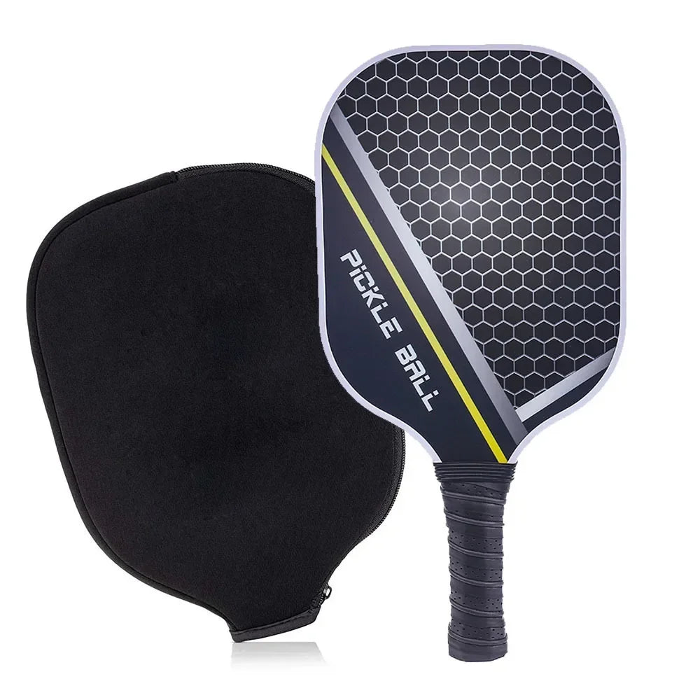 Light Graphite Pickleball Paddle Kit with Fiberglass Face and PP Honeycomb Core for Indoor and Outdoor Play