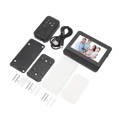 Wireless2026 Edition Video Doorbell Bundle Smart Security Kit With Night Vision 2.4G WiFi Cloud Storage Spring