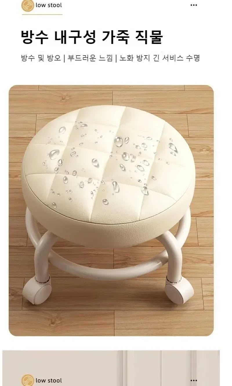 Child Rolling Stool Multi Functional Shoe Changing Seat