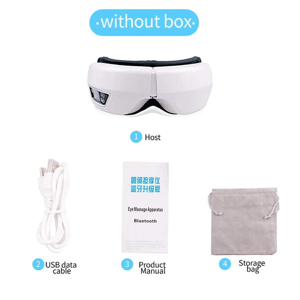 Massager Eye Medium Airbag Compression Bluetooth Music Sleep Aid AI Trending 2026 Wellness Gift