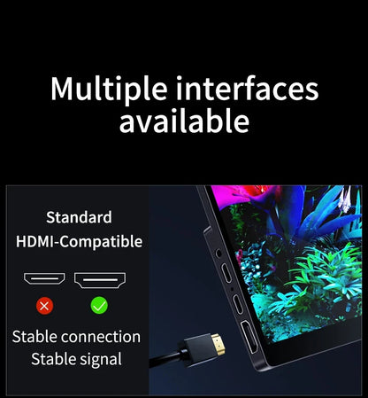 OLED 13.3 Travel-Friendly Monitor Metal Frame Travel Display