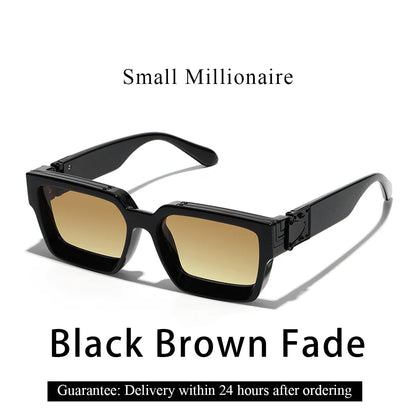 Sunglasses Black Retro Square Shades Deluxe Fashion Eyewear Fall 2026 Trend Gift Idea