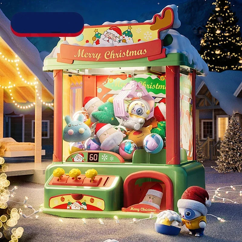 Christmas Doll Claw Machine Top-Grade Kit B - Coin Operated Fun Toy for Kids, Festive Gift Idea