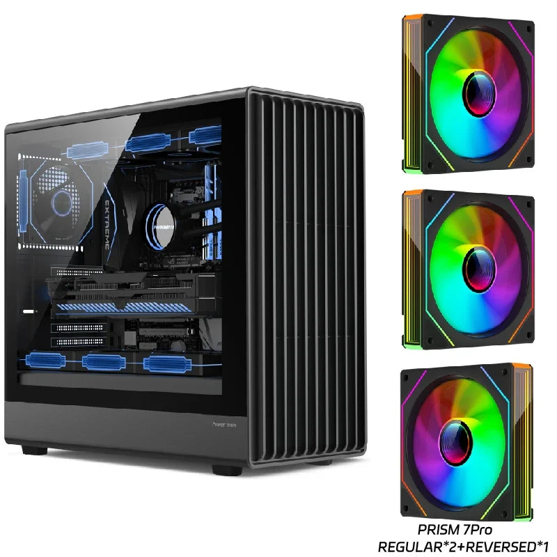 Case PC Glass Side ATX M ATX ITX Support 360mm Radiator