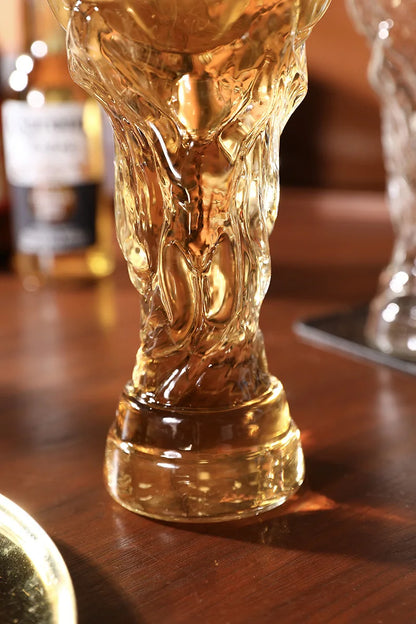 Beer Glass Cup Soccer Themed Top-Grade Trophy Style For Man Cave Decor Fall 2026 Gift For Football Fans