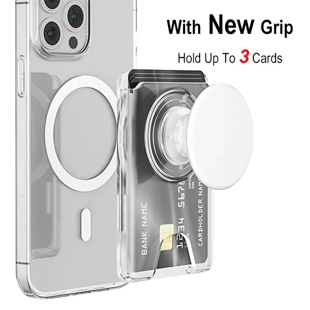 Magnetic2026 Edition Wallet With Expanding Grip For Phones Universal Card Holder Case Anti Scratch And Dustproof Back To School