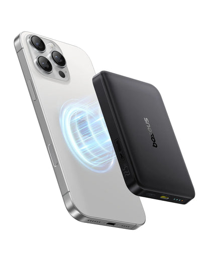15W Cordless & 22.5W USB-C Charging for iPhone & Samsung 2026 – Qi2 Magnetic Power Bank 10000mAh