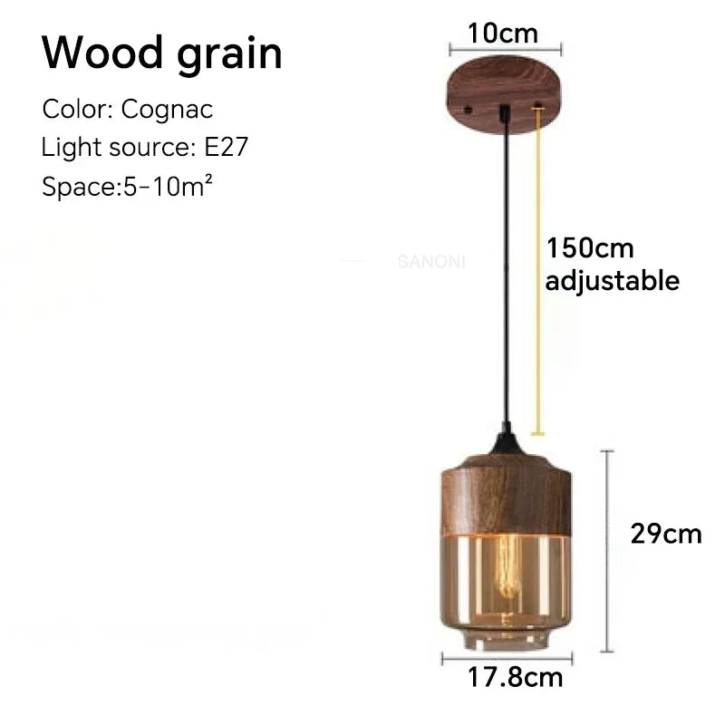 Pendant2026 Edition Light Glass Chandelier E27 For Dining Room Cafe Hotel Living Room Kitchen Island Contemporary Farmhouse Fall