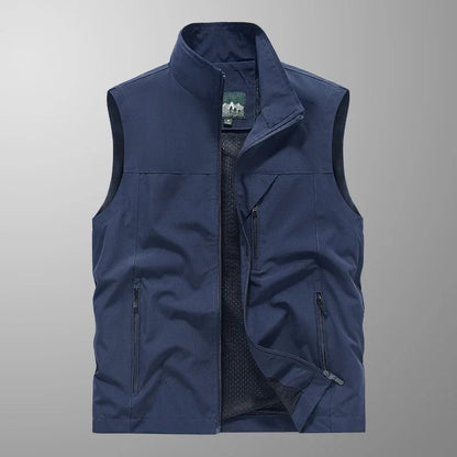 Water-Resistant Multi-Use Mens Vest - Sleeveless Polyester