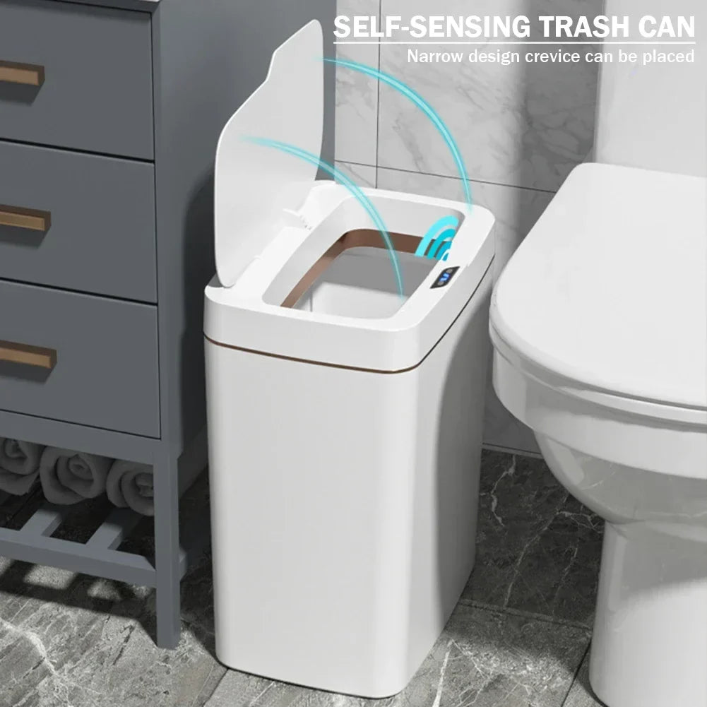 Smart Sensor Trash Can 15L 18L Touchless Quiet Water-Resistant