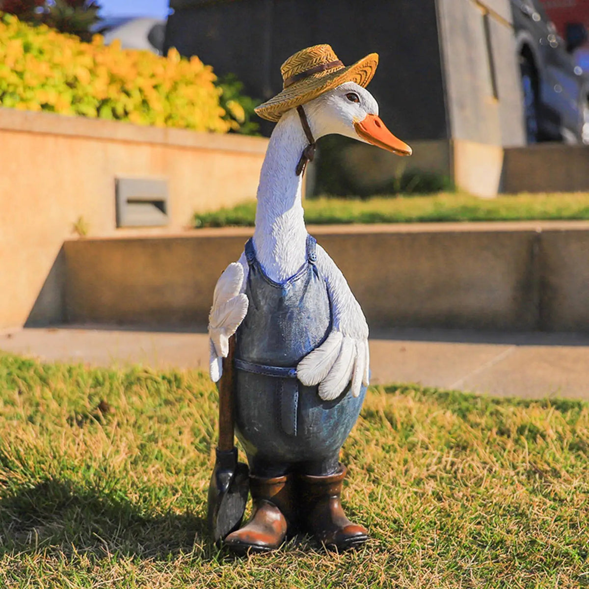 Garden Duck Statue Outdoor Sculpture Spring 2026 Garden Decor Gift Idea For Courtyard