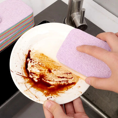 Kitchen2025 Edition Dishcloths 24-Pack Rainbow Tearable Absorbent Cleaning Cloths Thick Scouring Pads Eco Friendly Fall