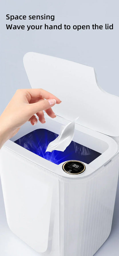 Smart Sensor Trash Can 20L Type C Battery-Powered Bathroom