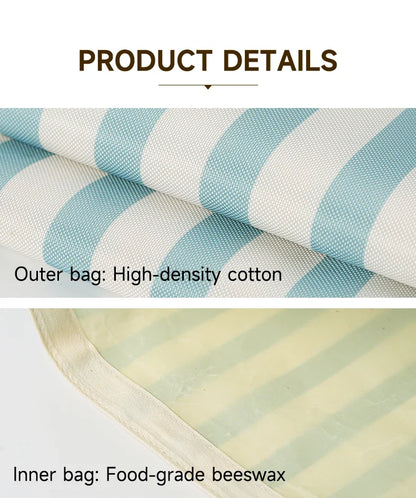 Eco-Friendly Reusable Food Storage Fermentation Bags 2026 – Beeswax Bread Bags 2-Pack Oxford Cloth