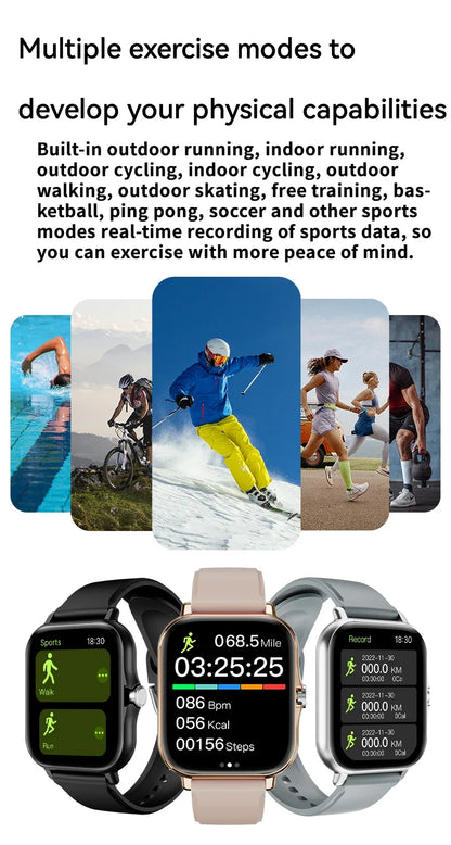 Heart Rate Sleep Tracker Sports Fitness Smartwatch 2026 – LAXASFIT Smart Watch Full Touch Screen Bluetooth Call