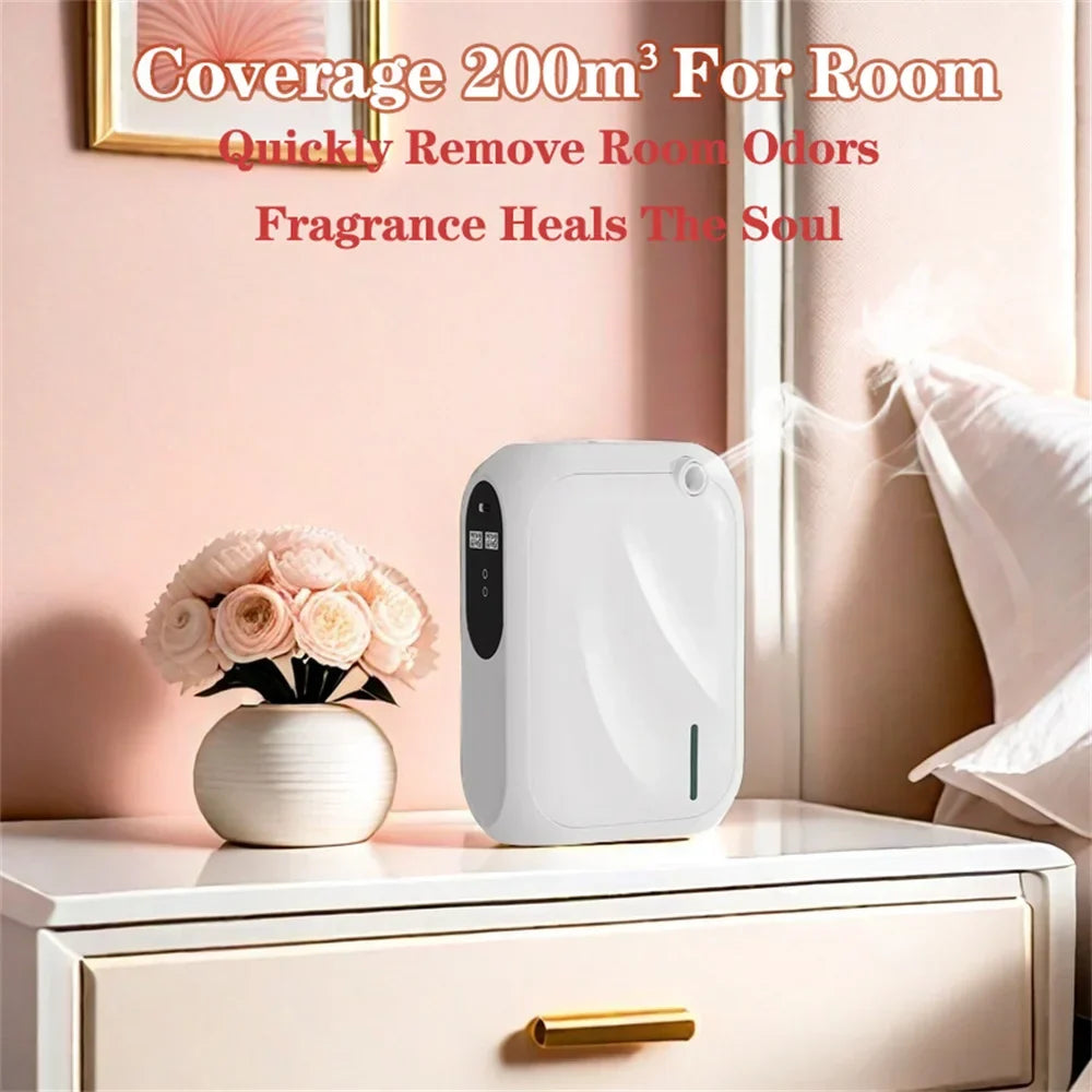 Aroma Diffuser Bluetooth App Control Wall Mount Scent Machine 200m3 Coverage Halloween 2025 Quiet Household Fragrance