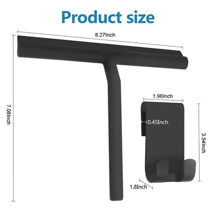 Squeegee Shower Wall Hanger Rubber Blade Bathroom Cleaner