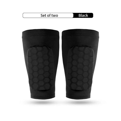 Football Shin Guard Sleeve Covers - Light Elastic Protective Leg Sleeves for Men Women and Teens