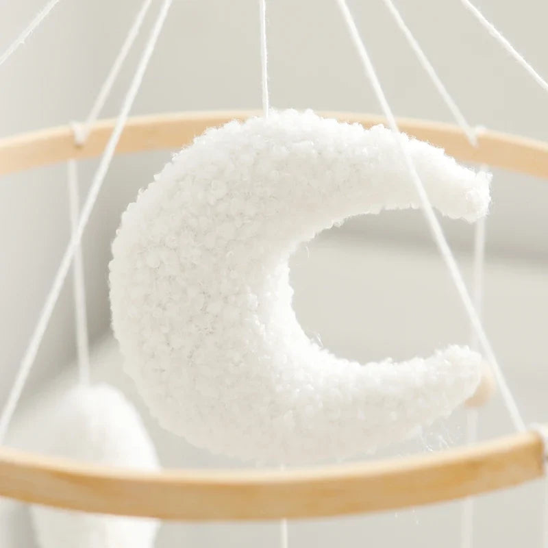 Crib Baby Mobile Wooden Nursery Newborn Sensory Toys