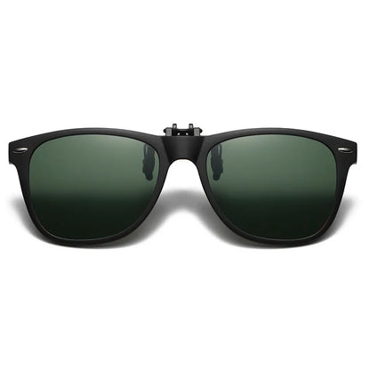 Polarized Photochromic UV Anti-Glare Driving Goggles, Vintage Square Style, Fall 2025 Safe Driving – Night Vision Clip-On Sunglasses