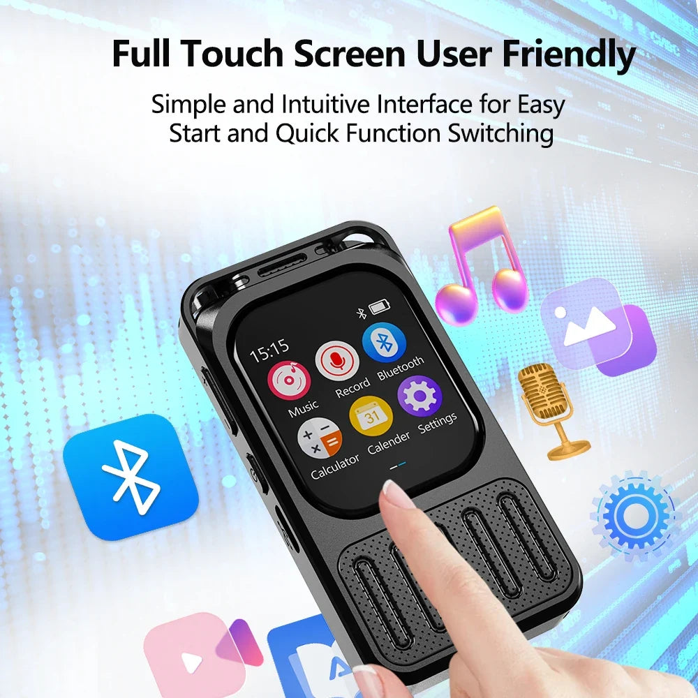 Voice AI Recorder Bluetooth Touchscreen 79H Battery 1200mAh