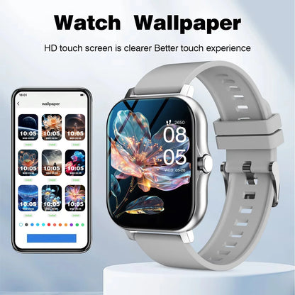 Heart Rate Sleep Tracker Sports Fitness Smartwatch 2026 – LAXASFIT Smart Watch Full Touch Screen Bluetooth Call