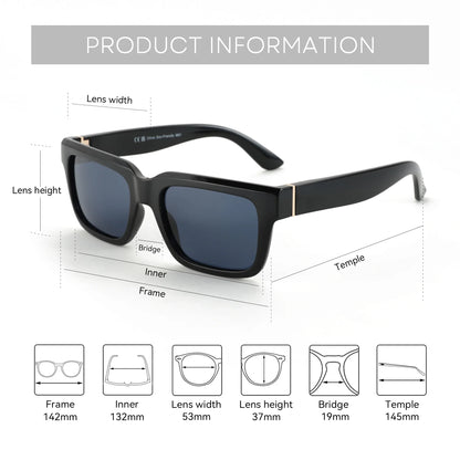 Sunglasses Polarized Square Style UV400 Protection Casual Summer 2026 Trend Gift