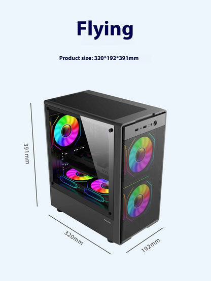 Mini ITX mATX 23L PC Case SFX ATX Support Travel-Friendly Chassis