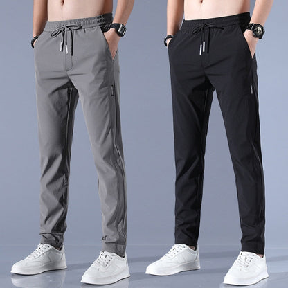 Men's Khaki Chino Pants - Lightweight Versatile Fit for Business and Casual Wear, Regular Fit, Multiple Sizes Available-4