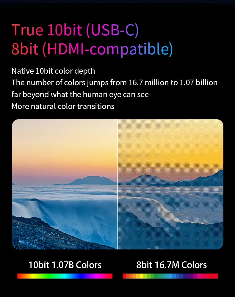 OLED 13.3 Travel-Friendly Monitor Metal Frame Travel Display