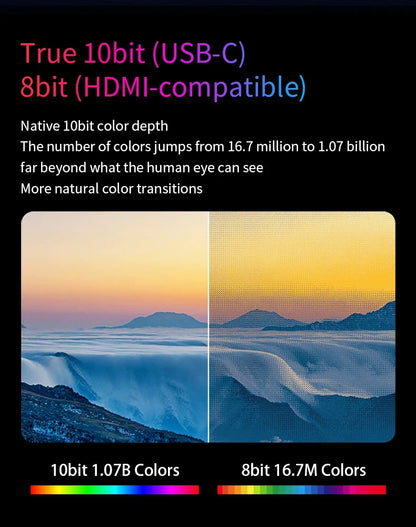 OLED 13.3 Travel-Friendly Monitor Metal Frame Travel Display