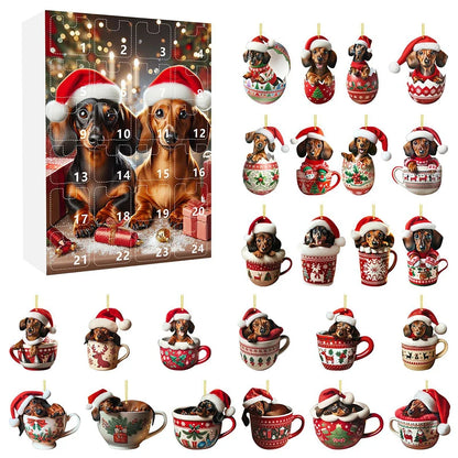 Day 24 Advent Calendar With Figure Ornaments