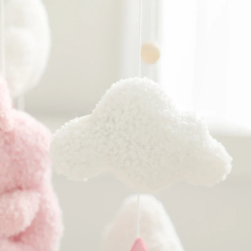 Crib Baby Mobile Wooden Nursery Newborn Sensory Toys