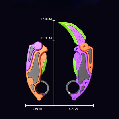 Knife Fidget Gravity Claw 3D Printed Butterfly Toys