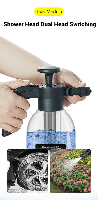 Car Wash Foam Sprayer Bottle Hand-Operated Air Pressure Gun