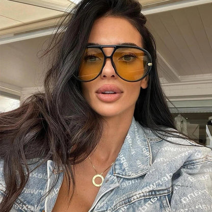 Oversized Sunglasses Vintage Deluxe Frame Summer 2026 Trend CE Certified Gift Idea