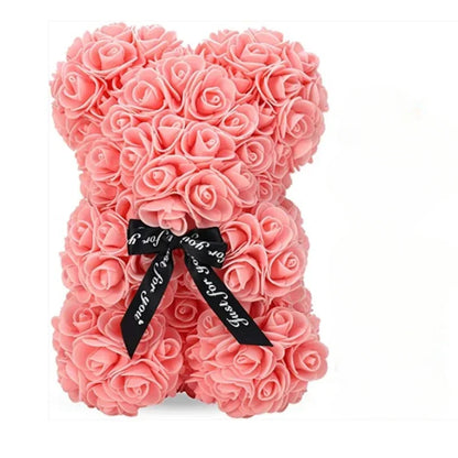 Rose Eternal Bear With LED Lights Gift Decor 2026 Mother Day Valentine Day Trend Gift Ready