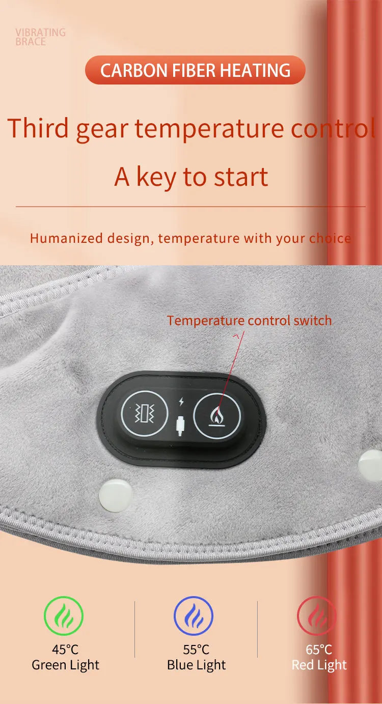Pain Relief 2026 – Neck Shoulder Heating Massager Infrared Vibration Therapy Pad
