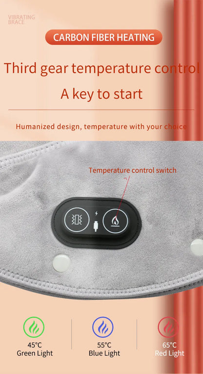 Pain Relief 2026 – Neck Shoulder Heating Massager Infrared Vibration Therapy Pad